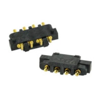 303B-411806-254-04 CONN.SPRING LOADED PIN 4PIN THT R/A 2.54MM H:2.50M - 1