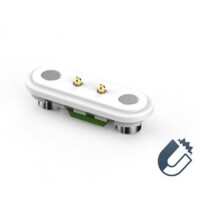303C-281220-40-02 POGO PIN MAGNET TYPE 2PIN WHITE - 1