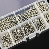 304 Paslanmaz Çelik Çapraz Gömme Havşa Başlı Kılavuz Vida M3x16 - 2