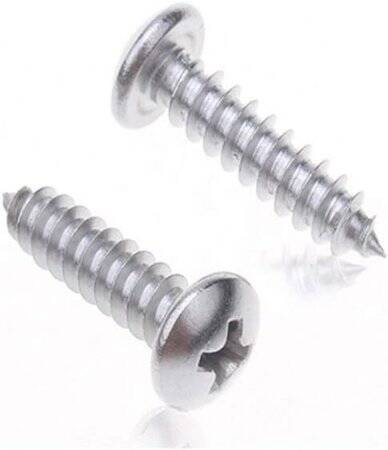 304 Paslanmaz Çelik Çapraz Gömme Yassı Başlı Akıllı Vida M3 12mm - 1