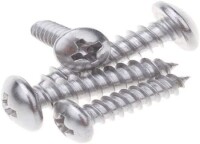 304 Paslanmaz Çelik Çapraz Gömme Yassı Başlı Akıllı Vida M3 12mm - 4