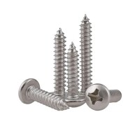 304 Paslanmaz Çelik Çapraz Gömme Yassı Başlı Akıllı Vida M3 40mm - 1