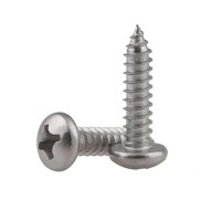 304 Paslanmaz Çelik Çapraz Gömme Yassı Başlı Akıllı Vida M3 40mm - 2