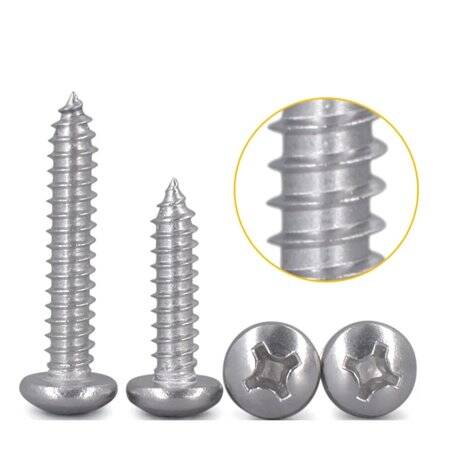 304 Paslanmaz Çelik Çapraz Gömme Yassı Başlı Akıllı Vida M3 40mm - 3