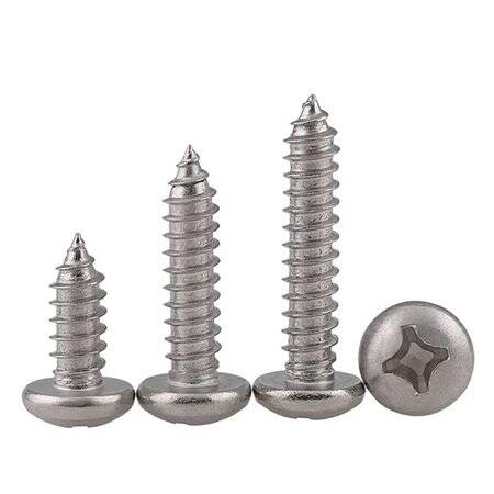 304 Paslanmaz Çelik Çapraz Gömme Yassı Başlı Akıllı Vida M3 40mm - 4