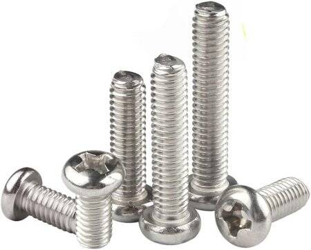 304 Paslanmaz Çelik Çapraz Gömme Yassı Başlı Vida M3 16mm - 1