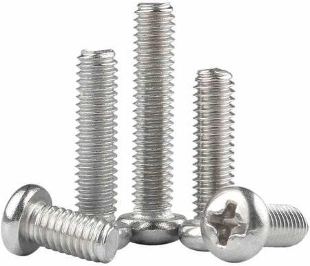 304 Paslanmaz Çelik Çapraz Gömme Yassı Başlı Vida M3 16mm - 4