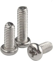 304 Paslanmaz Çelik Çapraz Gömme Yassı Başlı Vida M3 16mm - 5