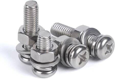 304 Paslanmaz Çelik Çapraz Gömme Yassı Başlı Vida M4 16mm - 3