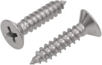 304 Stainless Steel Cross Recessed Countersunk Head Tapping Screws M1-4x4 - 4