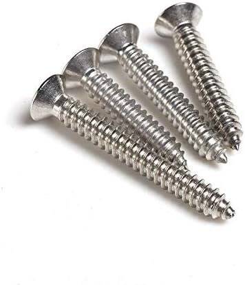 304 Stainless Steel Cross Recessed Countersunk Head Tapping Screws M2x4 - 1