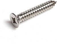 304 Stainless Steel Cross Recessed Countersunk Head Tapping Screws M2x4 - 3