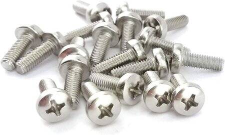 304 Stainless Steel Cross Recessed Countersunk Head Tapping Screws M2x6 - 1