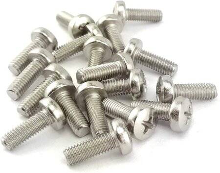 304 Stainless Steel Cross Recessed Countersunk Head Tapping Screws M2x6 - 2