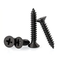 304 Stainless Steel Cross Recessed Countersunk Head Tapping Screws M3x10 - 2