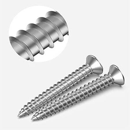 304 Stainless Steel Cross Recessed Countersunk Head Tapping Screws M3x30 - 5