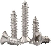 304 Stainless Steel Cross Recessed Countersunk Head Tapping Screws M3x40 - 2