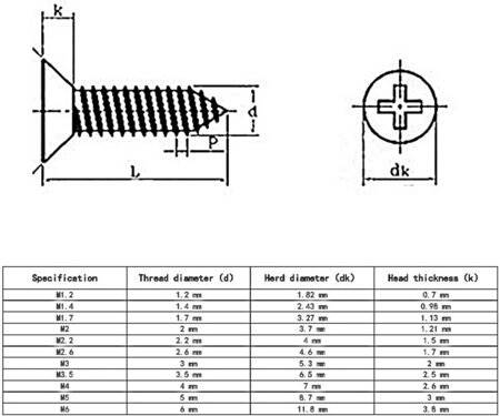 304 Stainless Steel Cross Recessed Countersunk Head Tapping Screws M3x40 - 4