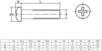 304 Stainless Steel Cross Recessed Pan Head Screw M3 25mm - 5