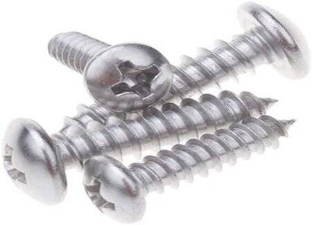 304 Stainless Steel Cross Recessed Pan Head Self-tapping screw M3 12mm - 4