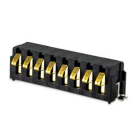 304C-652508 SPRING BATTERY 8PIN 2.50MM R/A H:6.50MM - 1