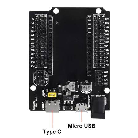 30Pin ESP32 Expansion Board With Type-C USB And Micro USB Dual Interface For ESP32 ESP-32 ESP-32S Development Board - 2