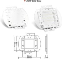 30W SMD High Power LED Bulb Red - 5