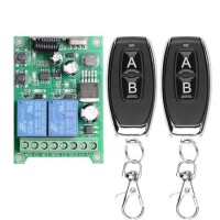 315MHz 12V 2 Channel Relay Module Wireless Remote Control Switch - Without Battery - 1
