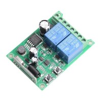 315MHz 12V 2 Channel Relay Module Wireless Remote Control Switch - Without Battery - 5