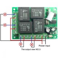 315MHz 24V 4 Channel Relay Module Wireless Remote Control Switch - With Battery - 3