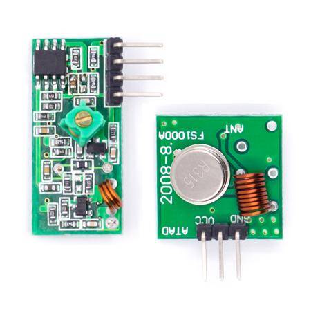 315Mhz RF Wireless Transmitter and Receiver Kit - 3