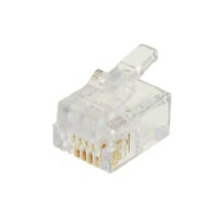 32-5994UL CONN MOD PLUG 6P4C UNSHIELDED - 1