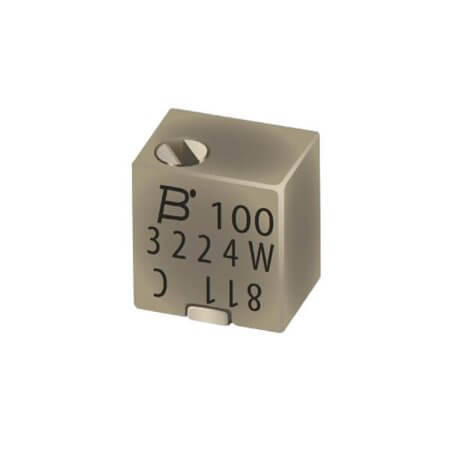 3224W-1-102E TRIMPOT CERMET MULTI TURN VER.ADJ 1K 0.25W - 1