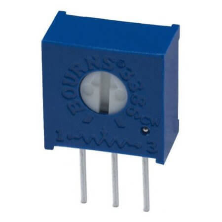 3386W-1-103 TRIMPOT CERMET SINGLE TURN SIDE ADJ 10K 0.5W - 1