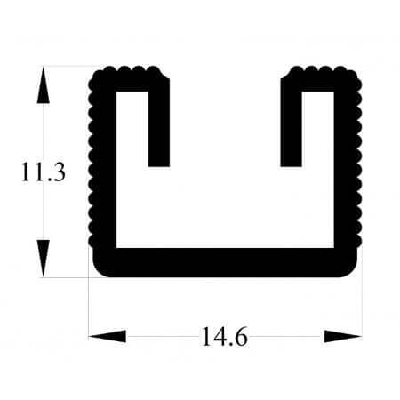 355AS30 AL.SOĞUTUCU ALÜMİNYUM SOĞUTUCU H=11.3MM G=14.6MM L=30MM - 1