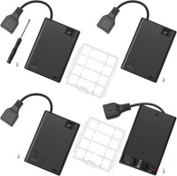 3'lü AAA Pil Yuvası-Anahtarlı ve Usb Fişli - 1