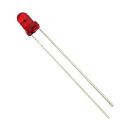 3R4HD-7-TB LED 3MM RED 30mcd 35° RED/DIFFUSED - 1