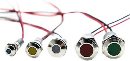 3V 10mm Yellow LED Indicator Light With 20cm Cable - 4