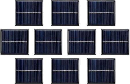 3V 120MA Glue Drop Solar Panel With Lead 15cm Size:55x55mm - 1