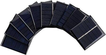 3V 120MA Glue Drop Solar Panel With Lead 15cm Size:55x55mm - 3