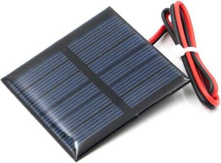 3V 150MA Glue Drop Solar Panel With Lead 15cm Size:60x55mm - 2