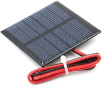 3V 150MA Glue Drop Solar Panel With Lead 15cm Size:60x55mm - 3
