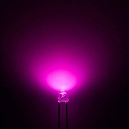 3V 20mA 3mm Şeffaf Yeşil Led 18mm Bacak Uzunluğu - 2