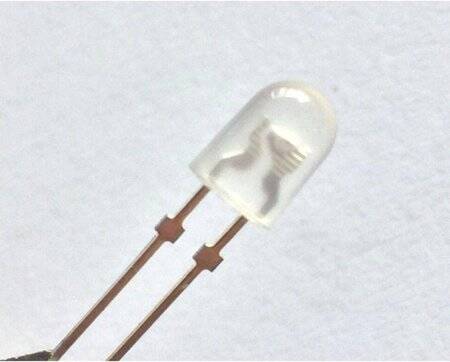 3V 20mA 546 Beyaz Oval Led 18mm Bacak Uzunluğu - 5