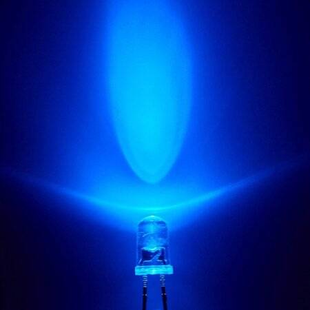 3V 20mA 5mm Şeffaf Pure Yeşil Mantar Led 18mm Bacak Uzunluğu - 3