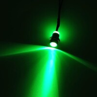 3V 3mm Green LED Indicator Light With 20cm Cable - 1