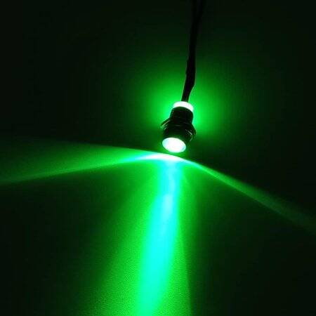 3V 3mm Green LED Indicator Light With 20cm Cable - 1