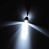 3V 3mm Red LED Indicator Light With 20cm Cable - 1