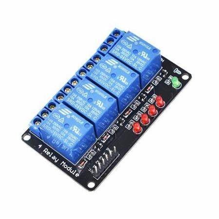 3V 4 Channel Low Level Relay Module Without Light Coupling - 1