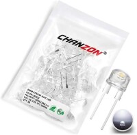 3V 8mm Şeffaf RGB Yavaş Flaşör LED 20cm Kablolu - 1